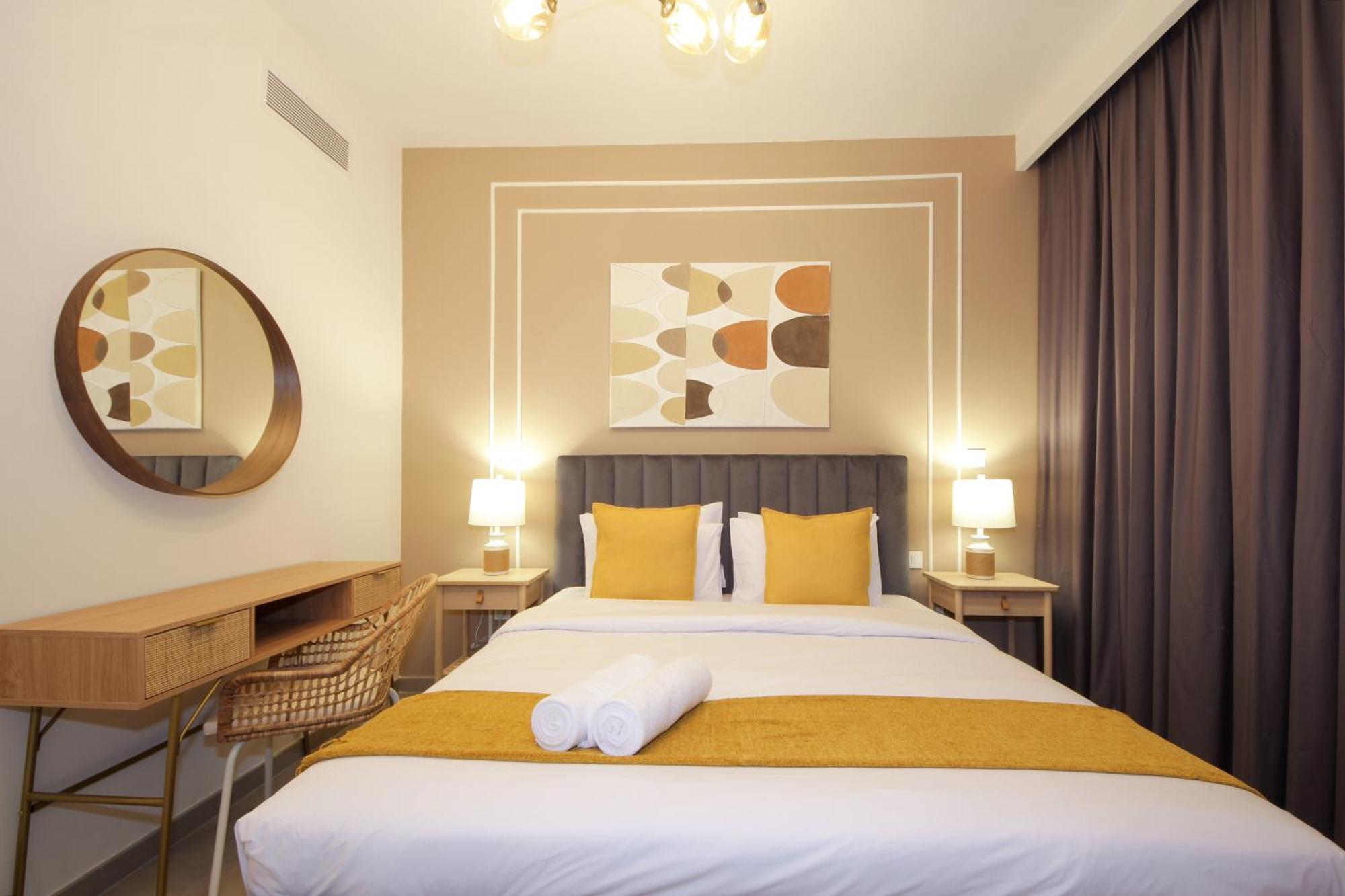 Apartment Rh -skyline Serenity, High-floor Oasis In Downtown, Walk To Burj Khalifa