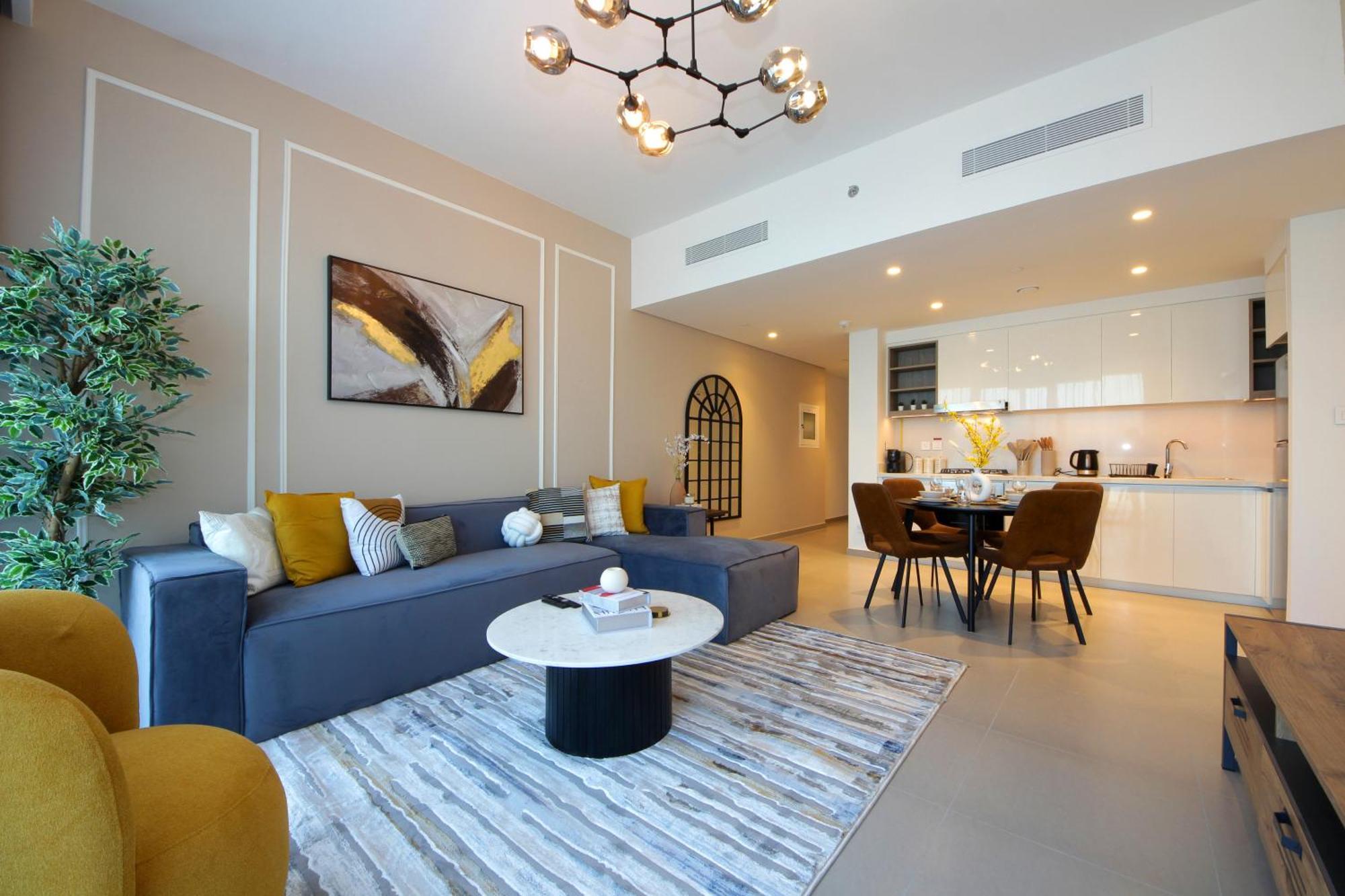 Rh -skyline Serenity, High-floor Oasis In Downtown, Walk To Burj Khalifa Dubai