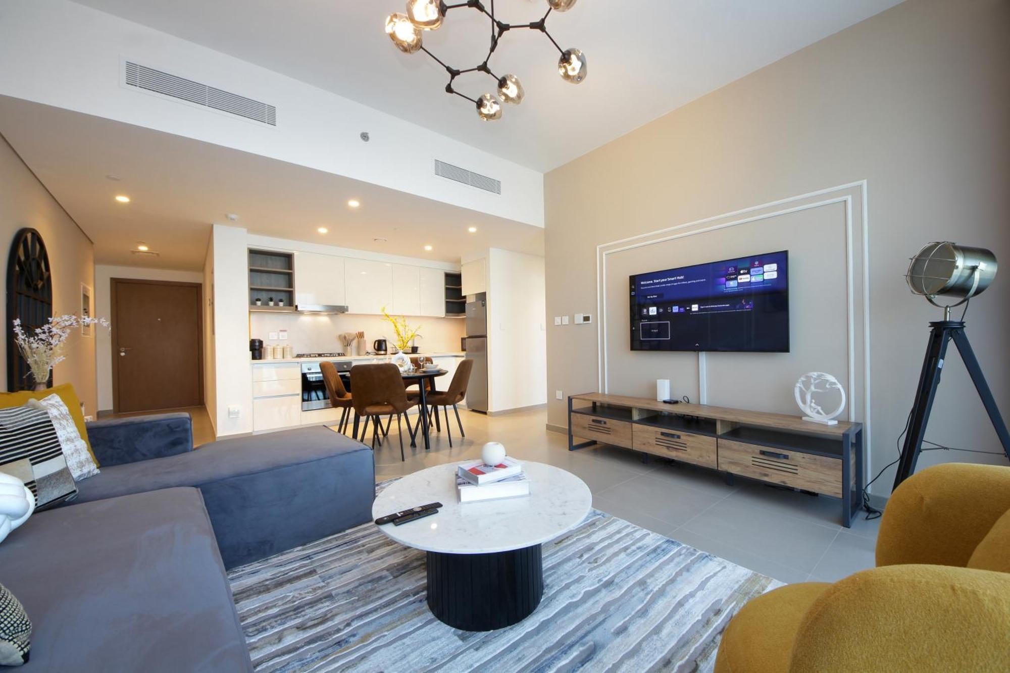 Apartment Rh -skyline Serenity, High-floor Oasis In Downtown, Walk To Burj Khalifa