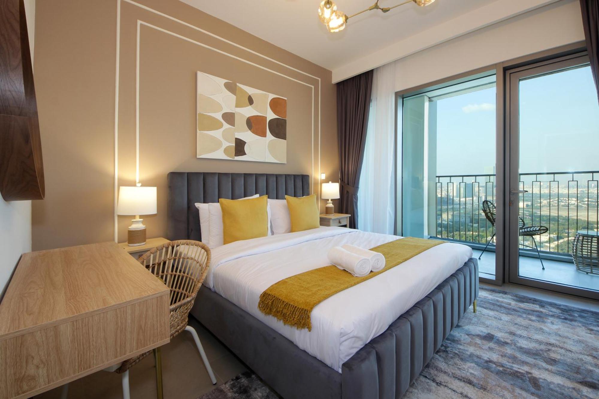 Apartment Rh -skyline Serenity, High-floor Oasis In Downtown, Walk To Burj Khalifa