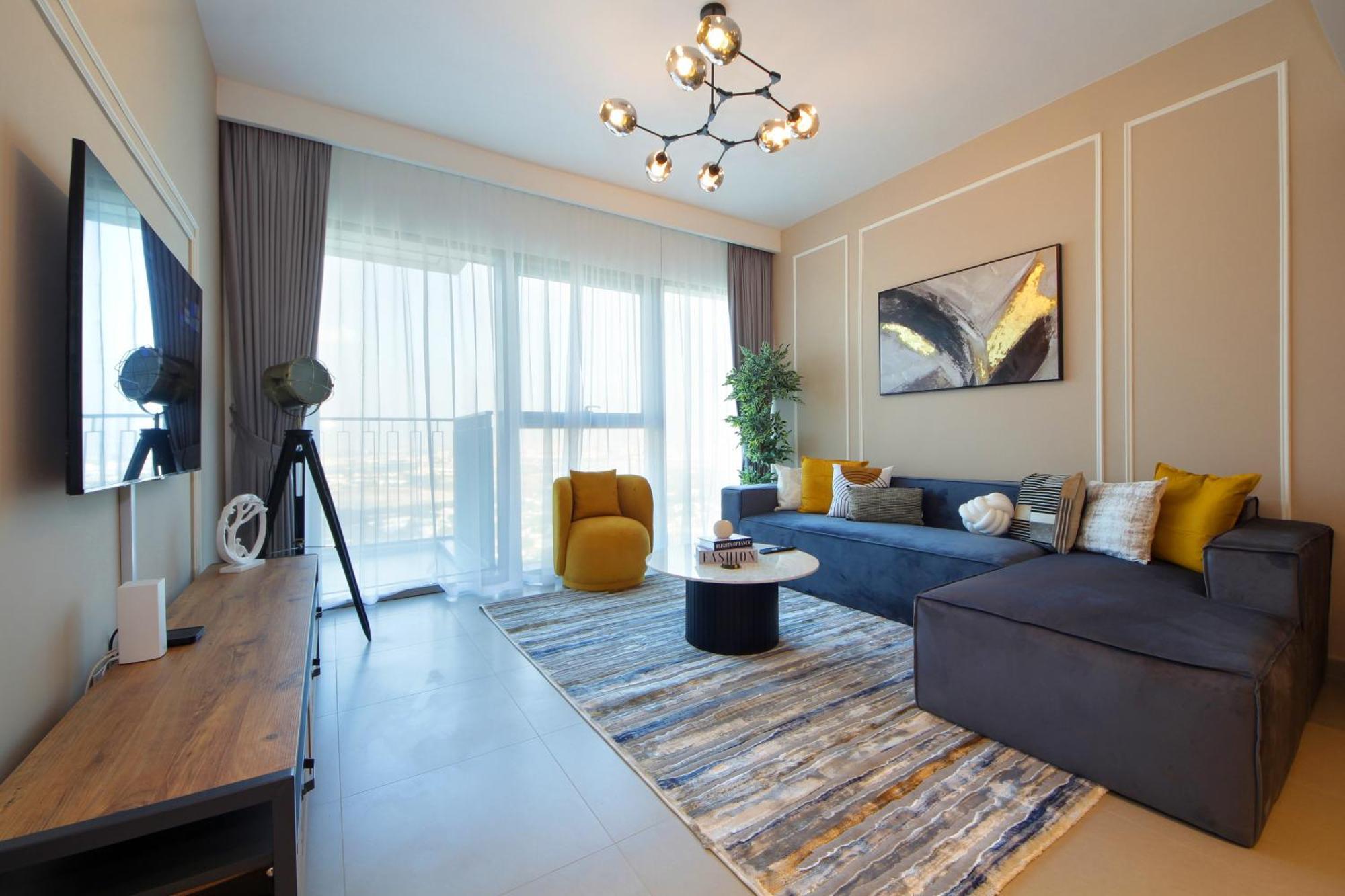 Apartment Rh -skyline Serenity, High-floor Oasis In Downtown, Walk To Burj Khalifa Dubai