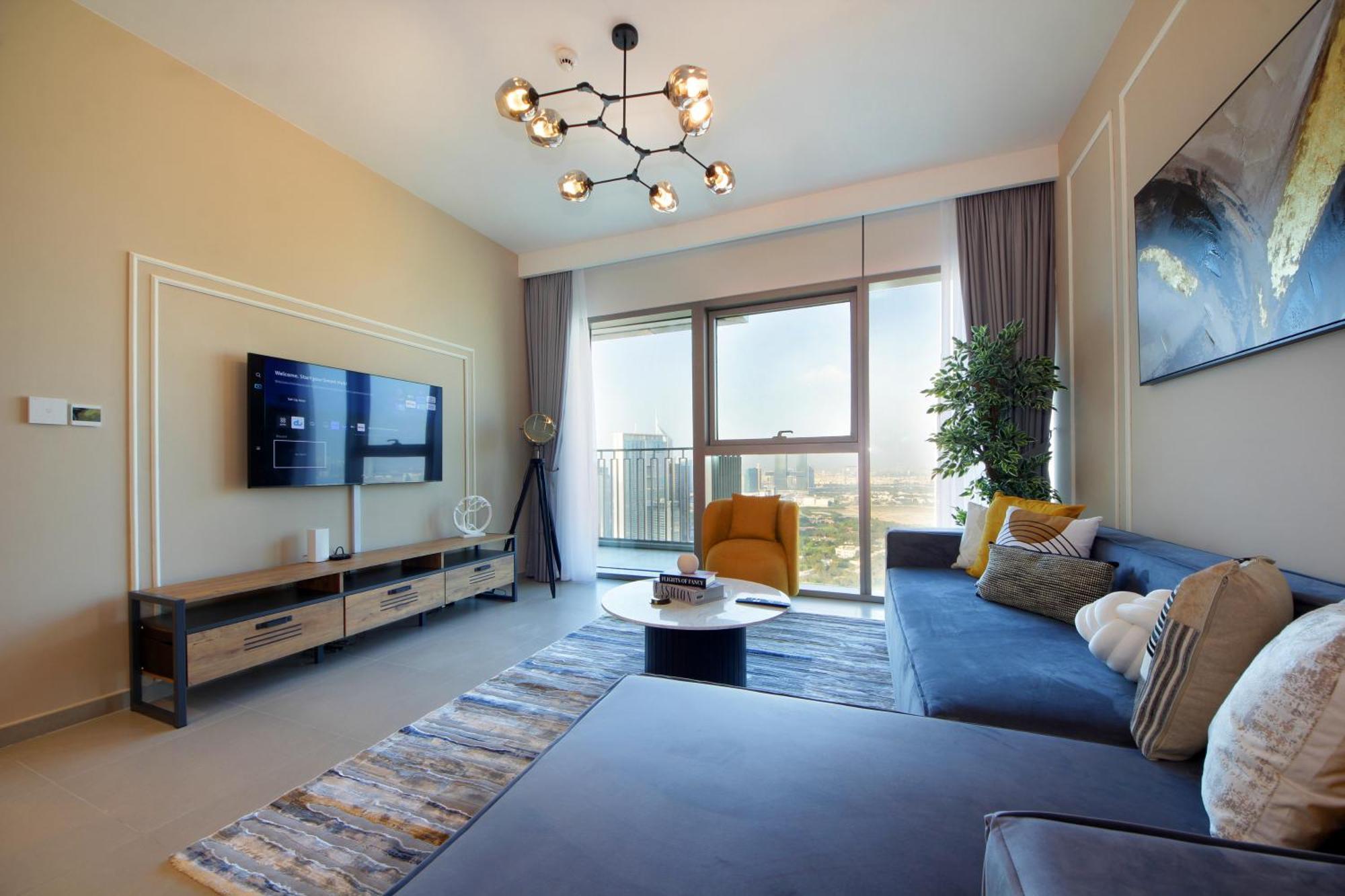 Rh -skyline Serenity, High-floor Oasis In Downtown, Walk To Burj Khalifa Apartment *